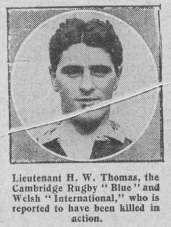 Thomas H W Lt 16th Rifle Brigade The Graphic 12th Sep 1916
