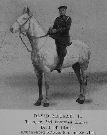 MacKay D Tpr 3rd Scottish Horse The Sword Of The North Highland Memories Of The Great War - Dugald MacEchern