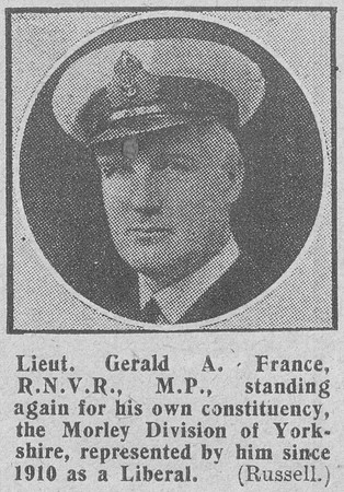 France G A Lt RNVR The Graphic 23rd Nov 1918