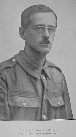 Skinner F C Gnr 153860 Royal Garrison Artillery
