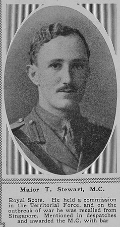 Stewart T Major MC Royal Scots The Sphere 1st Dec 1917