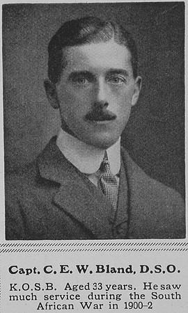 Bland C E W Captain DSO Kings Own Scottish Borderers The Sphere 5th Jun 1915
