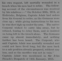 Adair W F Captain Indian Army Obit Part 3 Bond Of Sacrifice Vol 1
