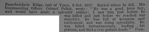 Stoney T S V 2nd Lt 1st Irish Guards Obit Part 2 De Ruvignys Roll Of Honour Vol 4