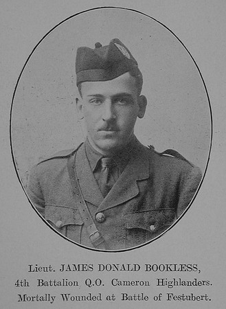 Bookless J D Lt 4th Cameron Highlanders The Sword Of The North Highland Memories Of The Great War - Dugald MacEchern