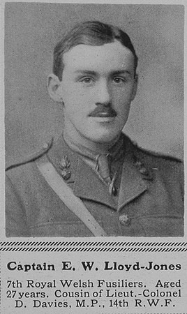 Lloyds-Jones E W Captain 7th R Welsh Fusiliers The Sphere 18th Sep 1915