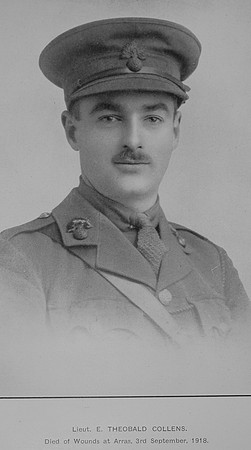 Collens E T 2nd Lt 1st London Regiment