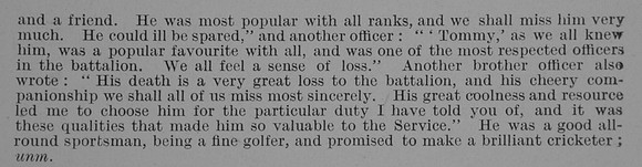 Davies F L Lt 6th Norfolk Regiment Obit Part 2 De Ruvignys Roll Of Honour Vol 3