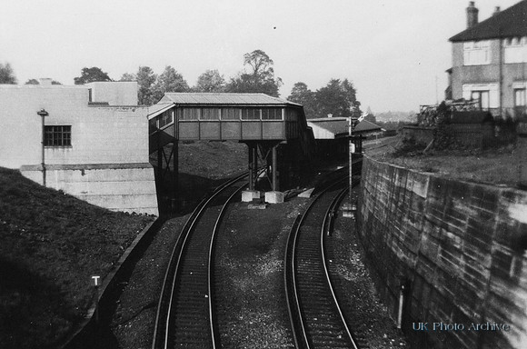 West Sutton Station From The Railway Bridge 1950s