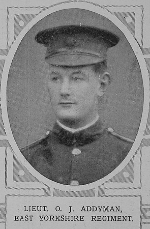 Addyman O J Lt East Yorkshire Regiment The Illustrated London News 20th Feb 1915