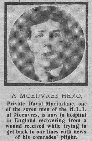 MacFarlane D Pte Highland Light Infantry The Graphic 5th Oct 1918