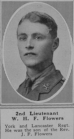 Flowers W H F 2nd Lt 5th York & Lancs Regt The Sphere 22nd June 1918