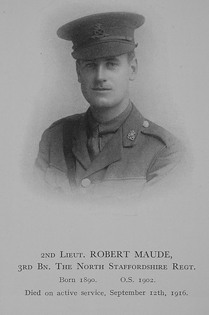Maude R 2nd Lt 3rd North Staffs Regiment