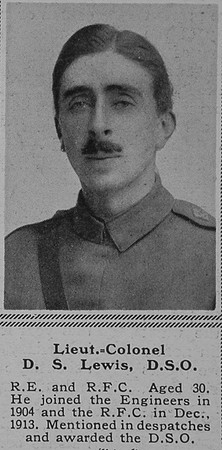 Lewis D S Lt Col RFC The Sphere 27th May 1916