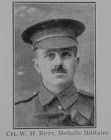 Butt W H Cpl Medaille Militaire Royal Engineers