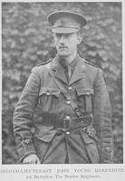 Baxendine J Y 2nd Lt 1st Border Regiment