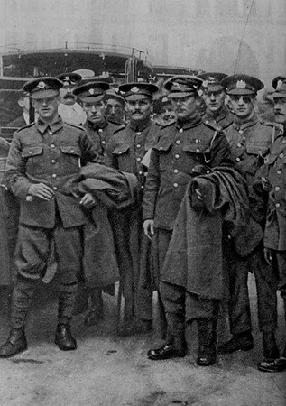 Wounded British Officers And Men Who Have Been Prisoners Of War Repatriated From Switzerland  Arriving In London On 11th Sep 1917