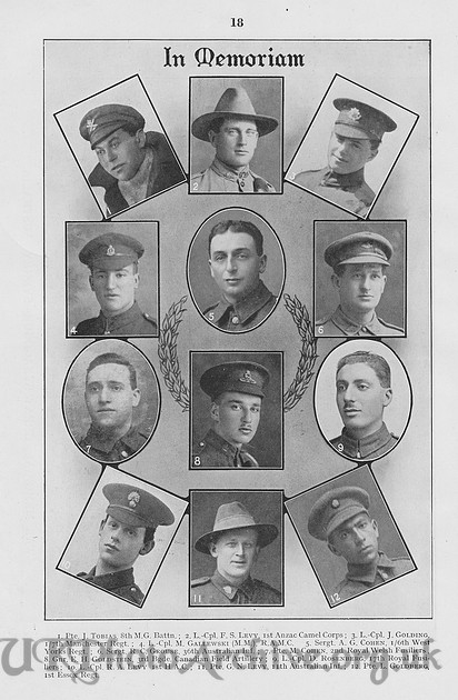 British Jewry Book Of Honour Page 18
