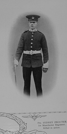 Procter S Pte 1st Manchester Regiment William Graham Co Roll Of Honour