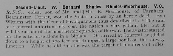 Rhodes-Moorhouse W B R 2nd Lt VC RFC Part 1
