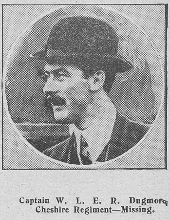 Dugmore W L E R Captain Cheshire Regiment The Graphic 4th Sep 1914