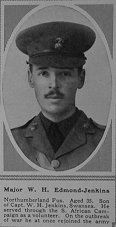 Edmond-Jenkins W H Major 25th Northumberland Fusiliers (Tyneside Irish) The Sphere 19th Aug 1916