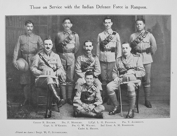 Indian Defence Force In Rangoon