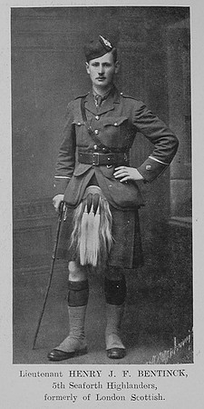 Bentinck H J F Lt 5th Seaforth Highlanders The Sword Of The North Highland Memories Of The Great War - Dugald MacEchern