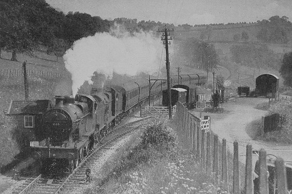 Dropping Down Southwards Through Midford No 4560 On A Bournemouth Excursion c.1955