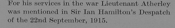 Atherley C E Lt 11th Kings Own Yorkshire Light Infantry Obit Part 4 The Bond Of Sacifice Vol 2
