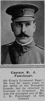 Fairclough R J Captain 5th Kings Liverpool Regiment The Sphere 21st Aug 1915