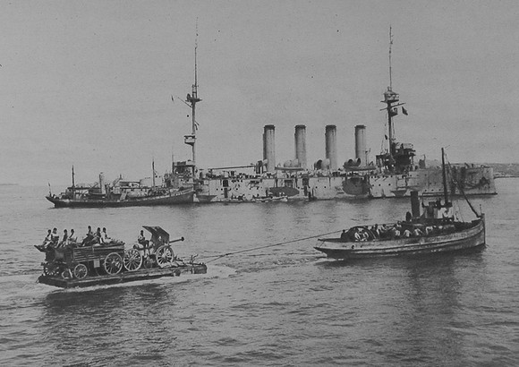 Landing Artillery On The Gallipoli Peninsula