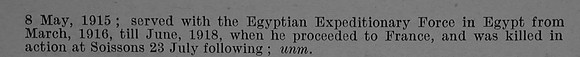Savigar G Pte 236672 1st Herefordshire Regiment Short Obit Part 2 De Ruvignys Roll Of Honour Vol 4