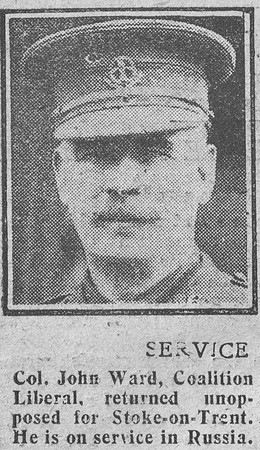 Ward J Col 18th Middlesex Regiment The Graphic 6th Dec 1918