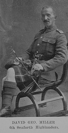 Miller D G Pte 4th Seaforth Highlanders The Sword Of The North Highland Memories Of The Great War - Dugald MacEchern