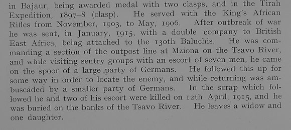 Walker W A S Major Indian Army Obit Part 2 Dulwich College Roll Of Honour