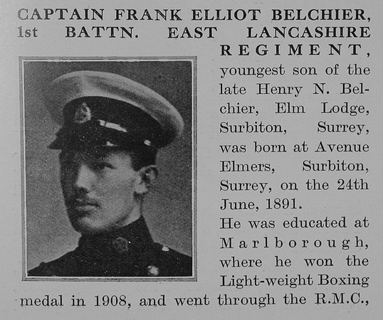 Belchier F E Captain 1st East Lancs Regiment Obit Part 1 The Bond Of Sacrifice Vol 2