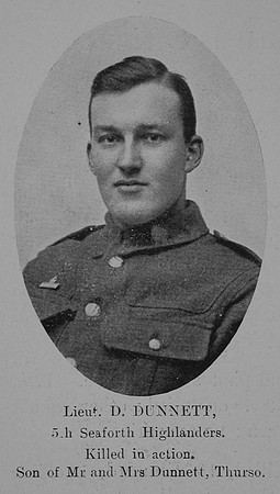 Dunnett D Lt 5th Seaforth Highlanders The Sword Of The North Highland Memories Of The Great War - Dugald MacEchern