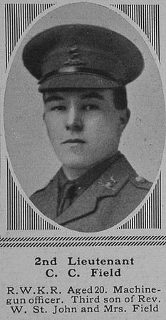 Field C C 2nd Lt R West Kent Regt The Sphere 6th May 1916
