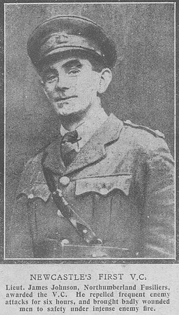 Johnson J Lt VC Northumberland Fusiliers The Graphic 28th Dec 1918