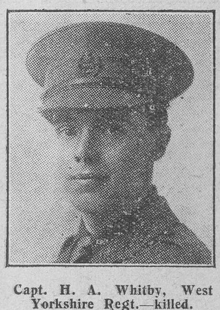 Whitby H A Captain 11th West Yorkshire Regiment The Graphic 25th July 1916