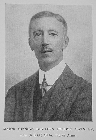 Swinley G D P Major Indian Army