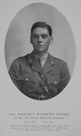 OLeary W F M Lt 1st Royal Munster Fusiliers