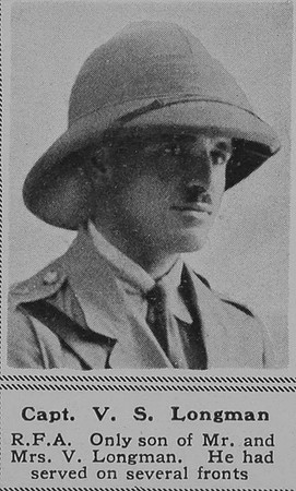 Longman V S Captain RFA The Sphere 12th Oct 1918