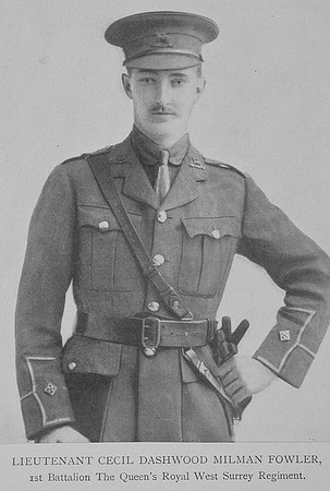 Fowler C D M Lt 1st Royal West Surrey Regiment