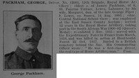 Packham G Dvr Royal Horse Artillery Obit De Ruvignys Roll Of Honour Vol 3