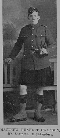 Swanson M D Pte 5th Seaforth Highlanders The Sword Of The North Highland Memories Of The Great War - Dugald MacEchern