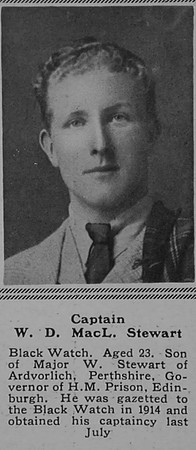 Stewart W D MacL Captain 1st Black Watch (Royal Highlanders) The Sphere 16th Dec 1916