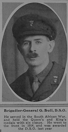 Bull G Brig Gen DSO Royal Irish Fusiliers Attd General Staff The Sphere 13th Jan 1917