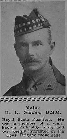 Stocks H L Major DSO 15th Royal Scots The Sphere 17th Mar 1917